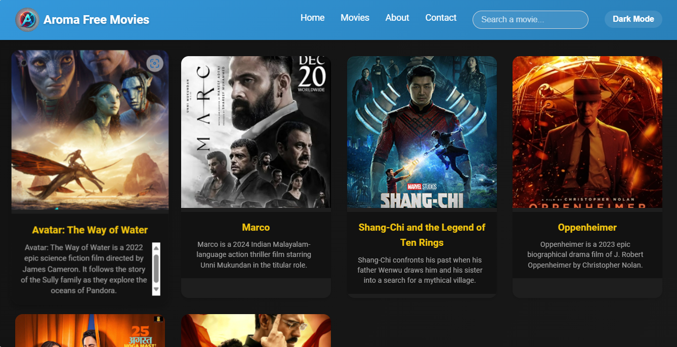 Aroma Free Movie Screenshot